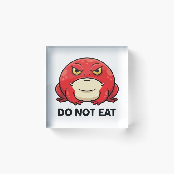 Item preview, The Forbidden Tomato Do Not Eat Funny Frog designed and sold by Petzzz.