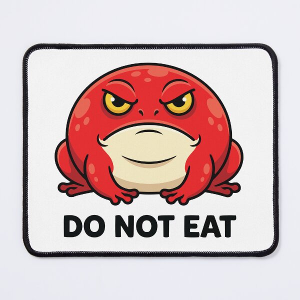 Item preview, The Forbidden Tomato Do Not Eat Funny Frog designed and sold by Petzzz.