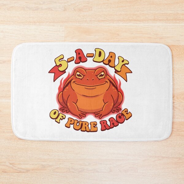 Item preview, Five A Day Of Pure Rage Tomato Frog Humor designed and sold by Petzzz.