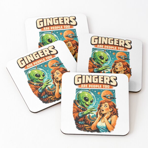 Item preview, Gingers Are People Too - Retro Alien Encounter designed and sold by TomoMadeIt.