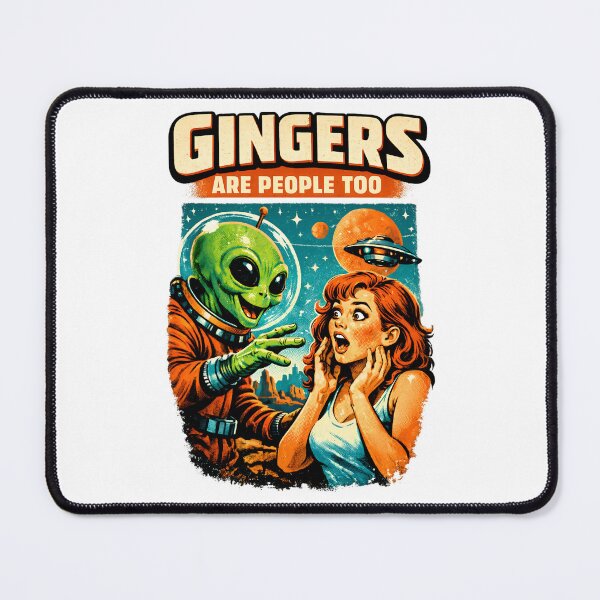 Item preview, Gingers Are People Too - Retro Alien Encounter designed and sold by TomoMadeIt.