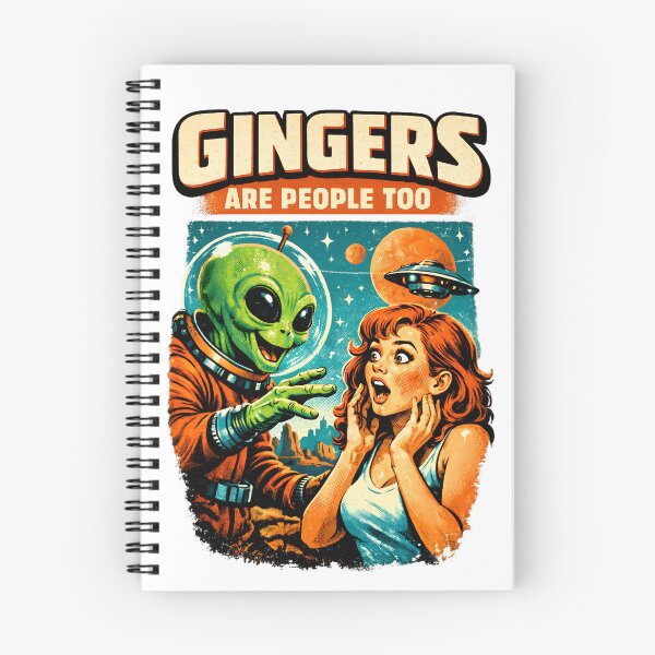 Item preview, Gingers Are People Too - Retro Alien Encounter designed and sold by TomoMadeIt.