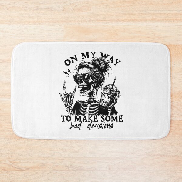 Item preview, On My Way To Make Some Bad Decisions Messy Bun Skull Coffee designed and sold by issan-exe.
