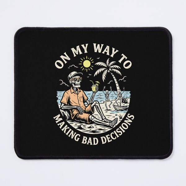 Item preview, Retro On My Way To Making Some Bad Decisions Tropical Beach designed and sold by issan-exe.