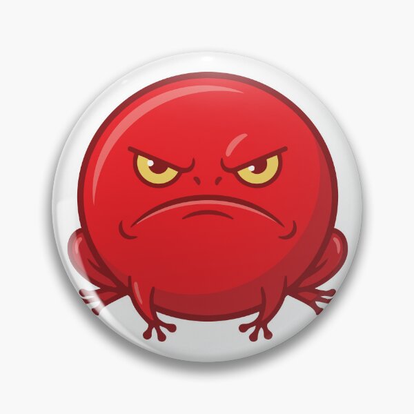 Item preview, Spicy Meatball Round Angry Tomato Frog designed and sold by Petzzz.