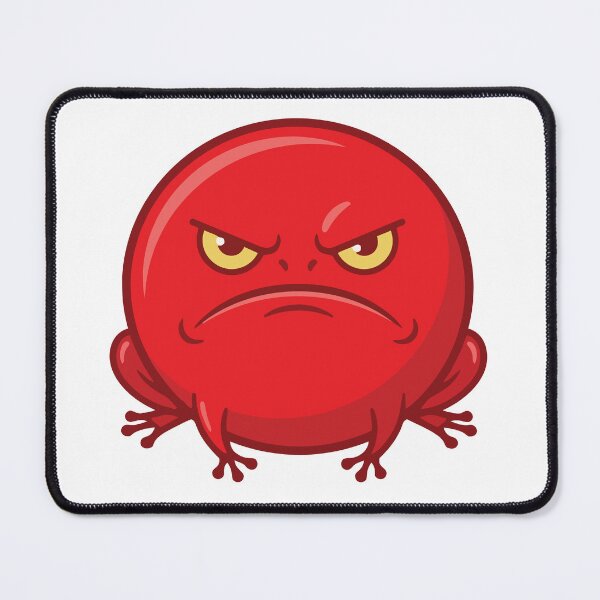 Item preview, Spicy Meatball Round Angry Tomato Frog designed and sold by Petzzz.