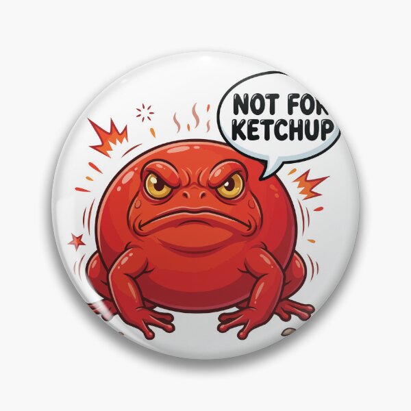 Item preview, Not For Ketchup Angry Tomato Frog Warning designed and sold by Petzzz.