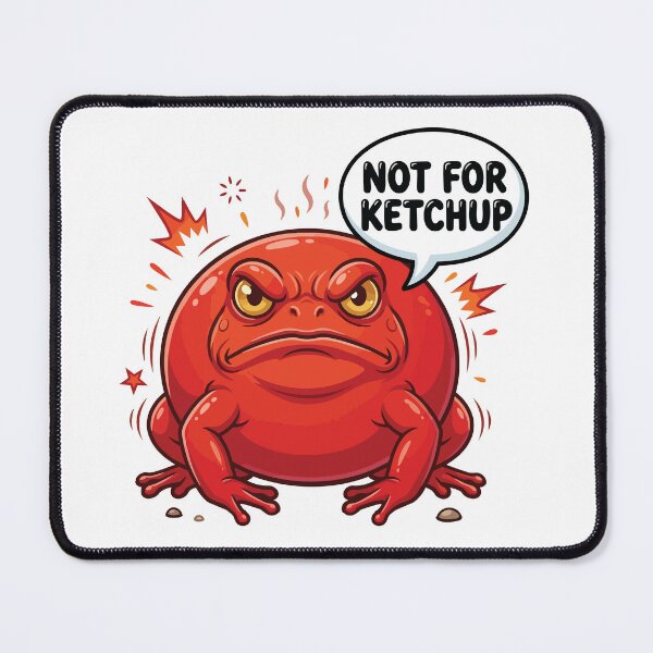Item preview, Not For Ketchup Angry Tomato Frog Warning designed and sold by Petzzz.