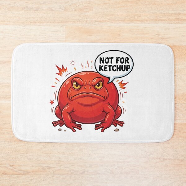 Item preview, Not For Ketchup Angry Tomato Frog Warning designed and sold by Petzzz.
