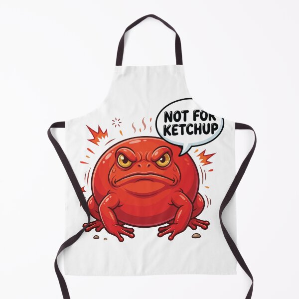 Item preview, Not For Ketchup Angry Tomato Frog Warning designed and sold by Petzzz.