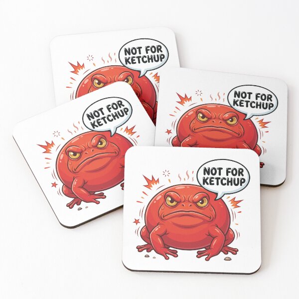 Item preview, Not For Ketchup Angry Tomato Frog Warning designed and sold by Petzzz.