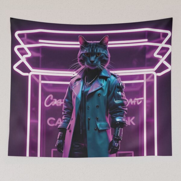 Item preview, Neon Cat Prowler: Cybernetic Detective designed and sold by Azure-Axis.