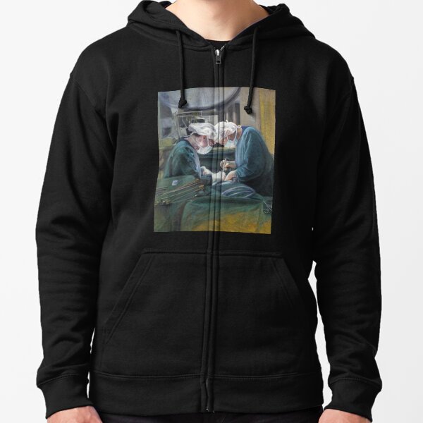 Two Heads as One - Oil Painting by Avril Thomas - Adelaide / South Australia Artist Zipped Hoodie