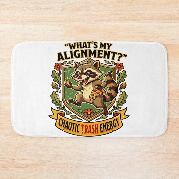 Item preview, Chaotic Trash Energy Raccoon with Pizza and Shield designed and sold by TeeARTHY.