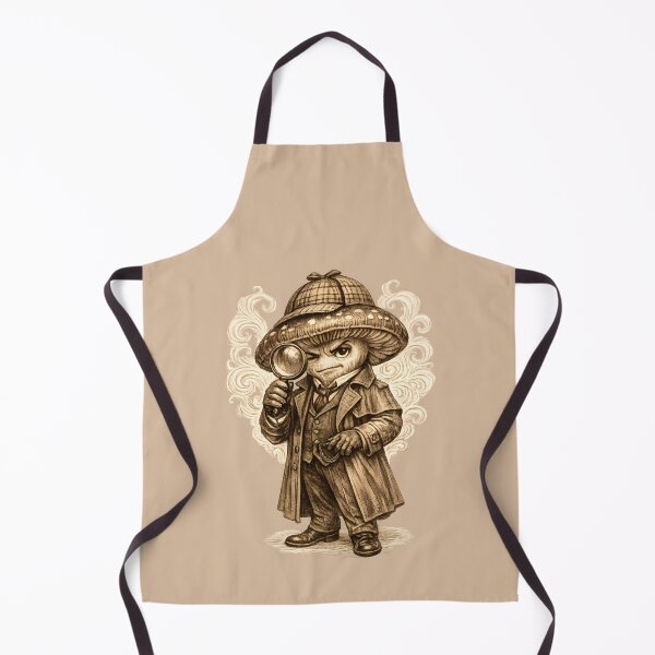 Item preview, Victorian Mushroom Detective – Elegant Vintage Mystery Illustration designed and sold by Rawecz Studio.