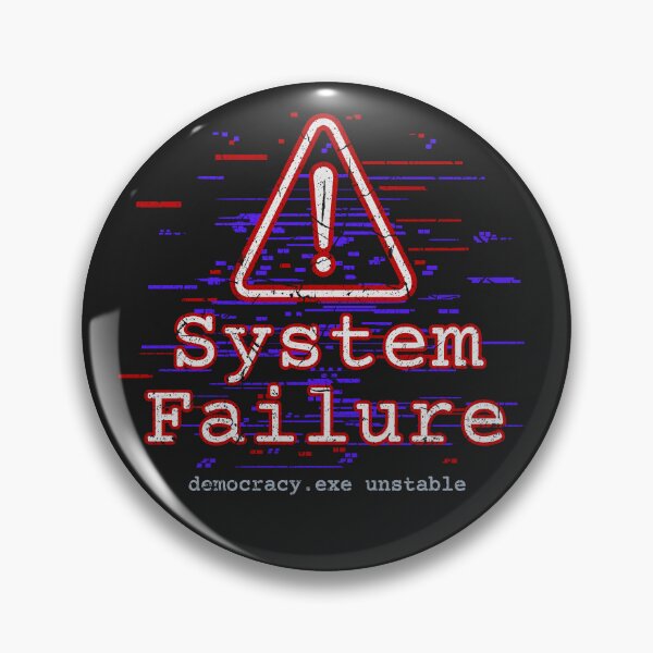 Item preview, System Failure | Democracy Protection Stance designed and sold by VariousGoodies.