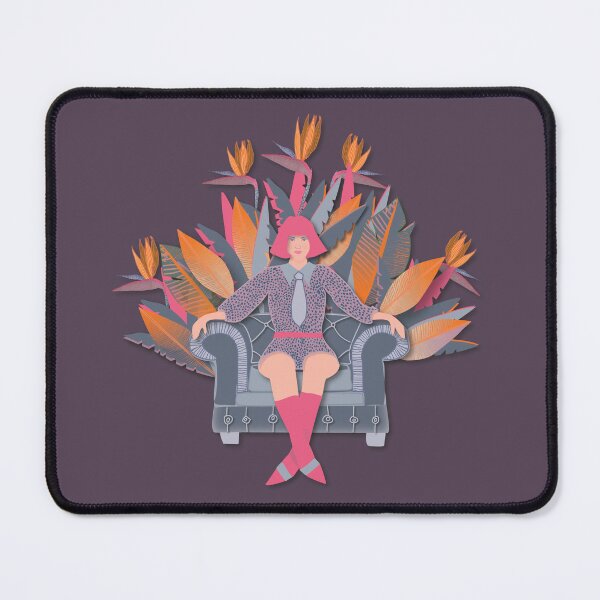 Item preview, The queen of the strelitzias, dark purple background designed and sold by WONDERPRINTVALLEY.