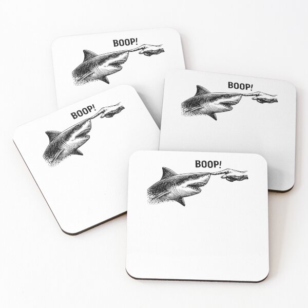 Item preview, Boop Shark Meme Shark Humor Funny Hand Boop Nose Shark designed and sold by issan-exe.