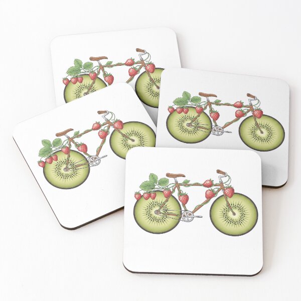 Item preview, Surreal Kiwi Fruit and Strawberry Bicycle Wheels  designed and sold by TeeARTHY.