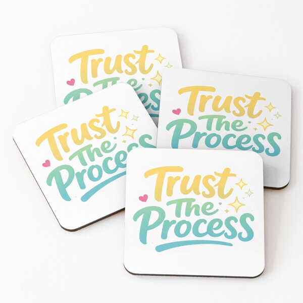Item preview, Trust The Process – Motivational Typography Quote | Positive Mindset & Growth Design designed and sold by Dasts Cart.