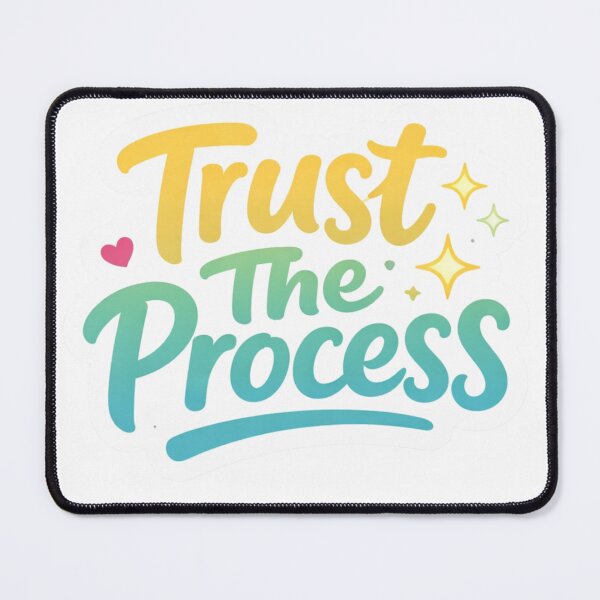Item preview, Trust The Process – Motivational Typography Quote | Positive Mindset & Growth Design designed and sold by Dasts Cart.