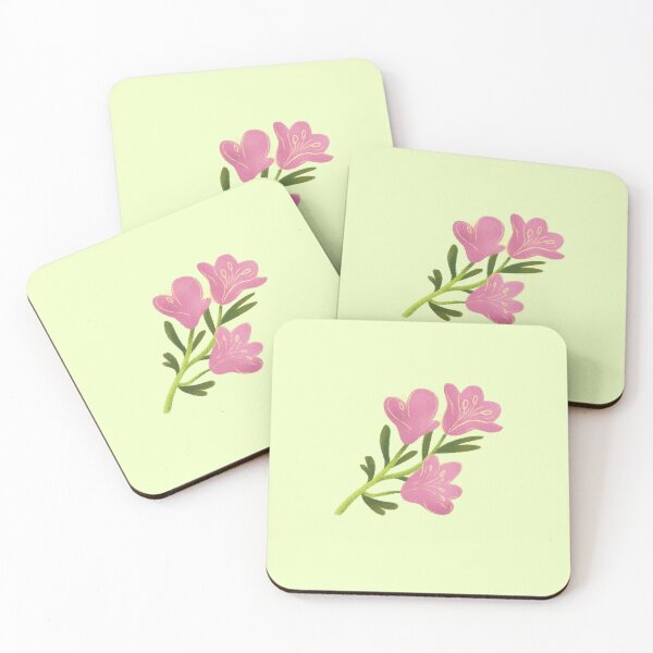 Artikelvorschau, Niedliche rosa Blumenillustration, minimalistische Frühlingsblumen entworfen und verkauft von Pryhozha.