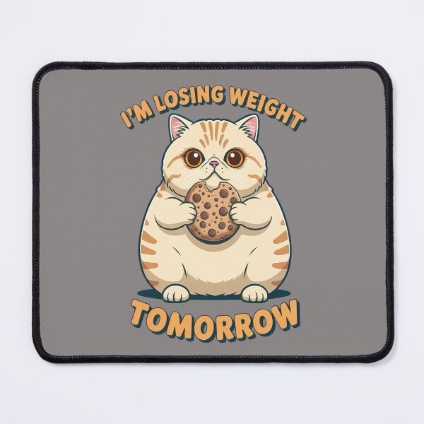 Item preview, I’ll Lose Weight Tomorrow – Funny Cat Cookie Diet Design designed and sold by Art-Arcade6.