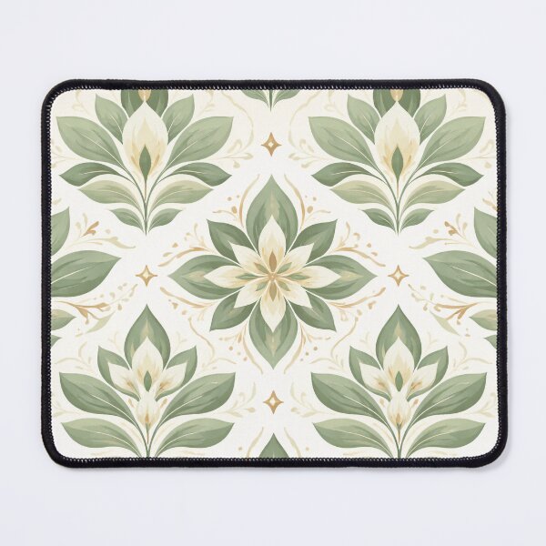 Item preview, Sage Green Biophilic Geometric Botanical Pattern designed and sold by OpenDreamArts.