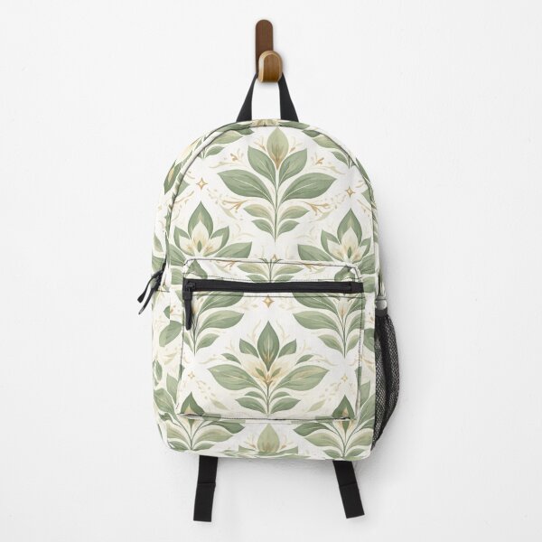 Item preview, Sage Green Biophilic Geometric Botanical Pattern designed and sold by OpenDreamArts.