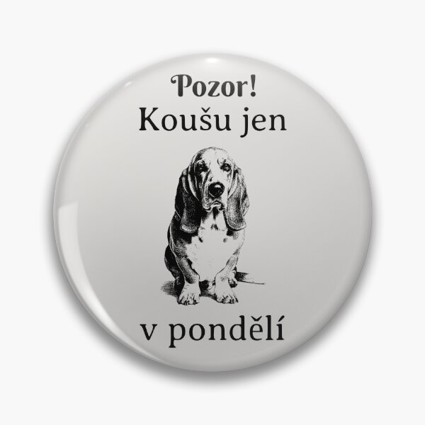 Item preview, Pozor Kousu Jen Monday Basset Hound designed and sold by RPrintPulse.
