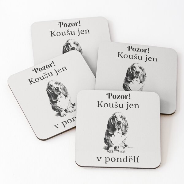 Item preview, Pozor Kousu Jen Monday Basset Hound designed and sold by RPrintPulse.