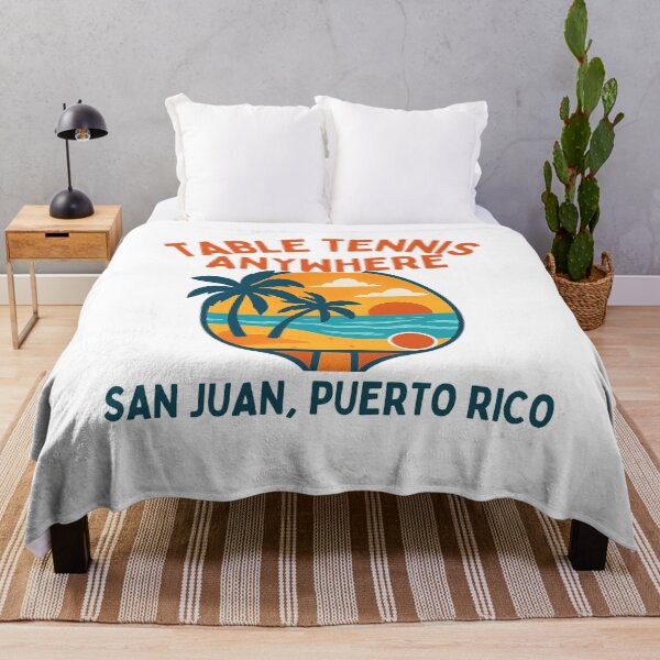 Item preview, San Juan Puerto Rico Table Tennis Anywhere Tropical Sunset Paddle T-Shirt designed and sold by OhMyPingCo.