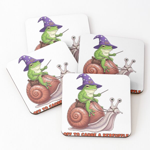 Item preview, Off To Cause A Kerfuffle Snail Riding Wizard Frog designed and sold by TeeARTHY.
