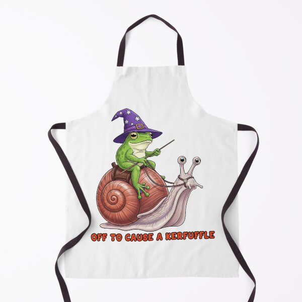 Item preview, Off To Cause A Kerfuffle Snail Riding Wizard Frog designed and sold by TeeARTHY.