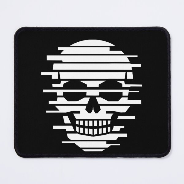 Item preview, Minimal Glitch Skull T-Shirt – Clean Cyber Streetwear Design designed and sold by quietvisualsco.