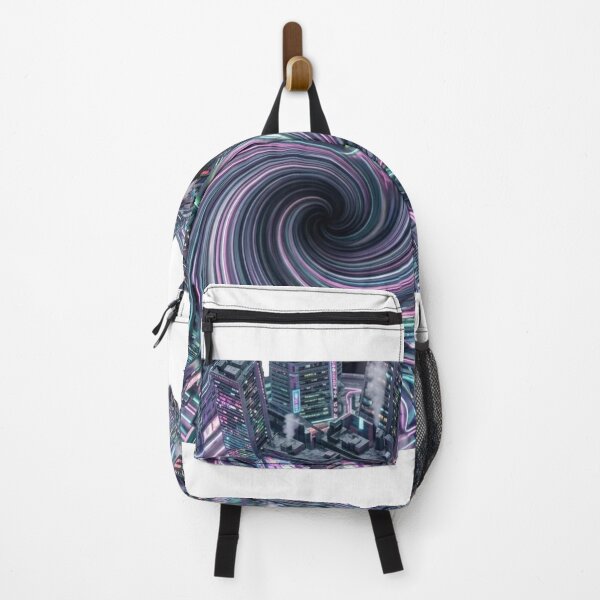 Item preview, Neo Tokyo skyline pulled into a central gravitational vortex designed and sold by PixelNest40.