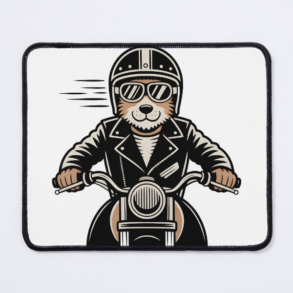 Item preview, Cool Dog on Bike Vintage designed and sold by Everdreeam.