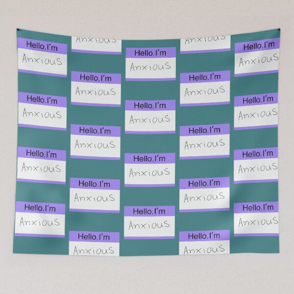 Item preview, Hello I'm anxious designed and sold by Moon-Kristelle.