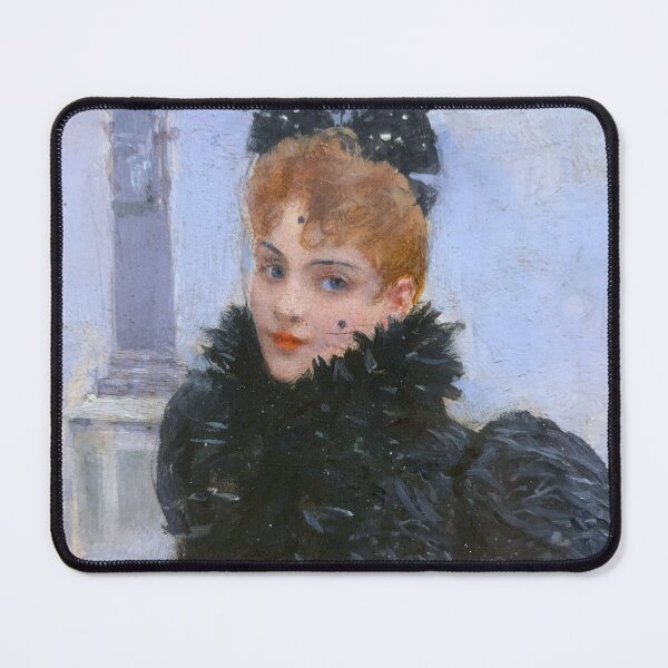 Item preview, (Detail) Parisian woman at Place de la Concorde – Jean Béraud, 1885 designed and sold by L'Atelier 1888.
