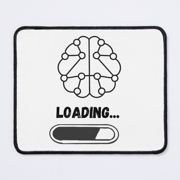 Item preview,  Overthinking Loading - Funny Anxiety Brain Meme Design designed and sold by khaoulaassila.
