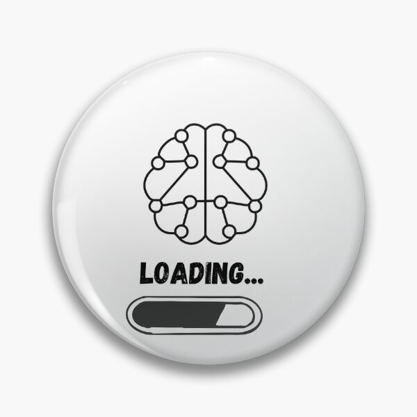 Item preview,  Overthinking Loading - Funny Anxiety Brain Meme Design designed and sold by khaoulaassila.