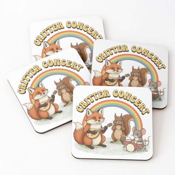 Item preview, Critter Concert Fox and Squirrels Playing Music designed and sold by TeeARTHY.