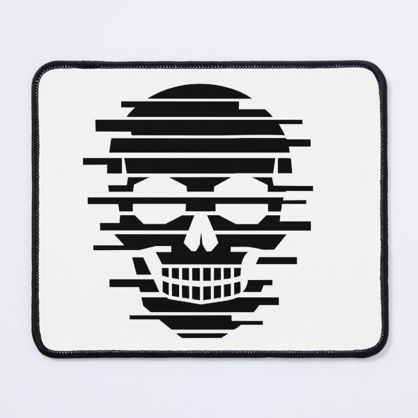 Item preview, Minimal Glitch Skull T-Shirt – Clean Cyber Streetwear Design designed and sold by quietvisualsco.