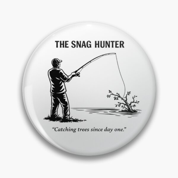 Item preview, Fishing T-Shirt – THE SNAG HUNTER – Funny Angler Design – Fisherman Gift designed and sold by FischingVibes.