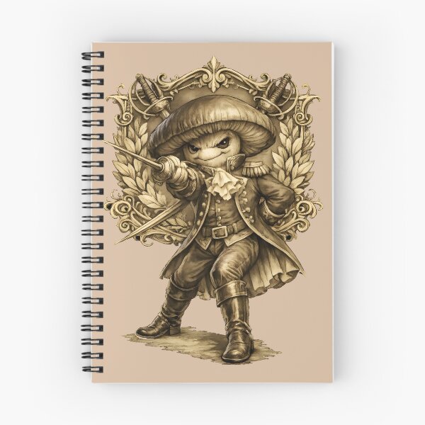 Item preview, Victorian Mushroom Duelist – Elegant Vintage Fencing Illustration designed and sold by Rawecz Studio.