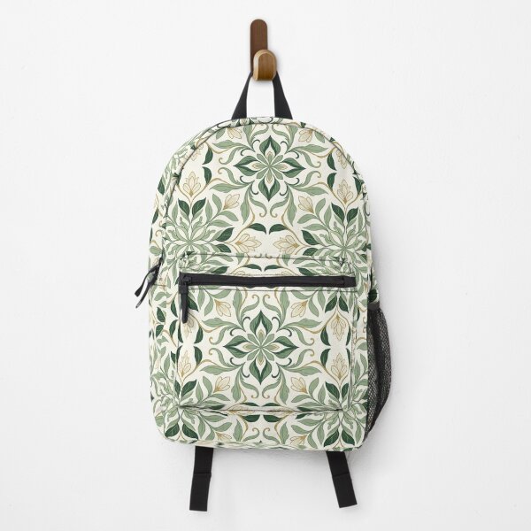 Item preview, Japandi Forest Harmony – Symmetrical Organic Leaf Pattern designed and sold by OpenDreamArts.