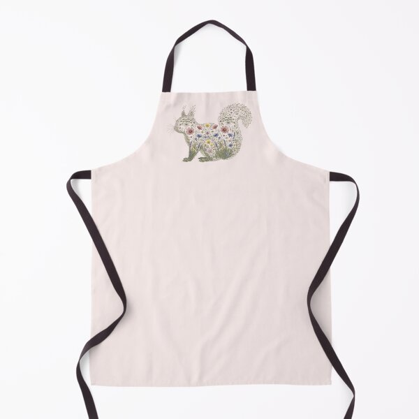 Item preview, Floral Squirrel Silhouette Nature Lover Girl Woman III designed and sold by Lemon Pepper.