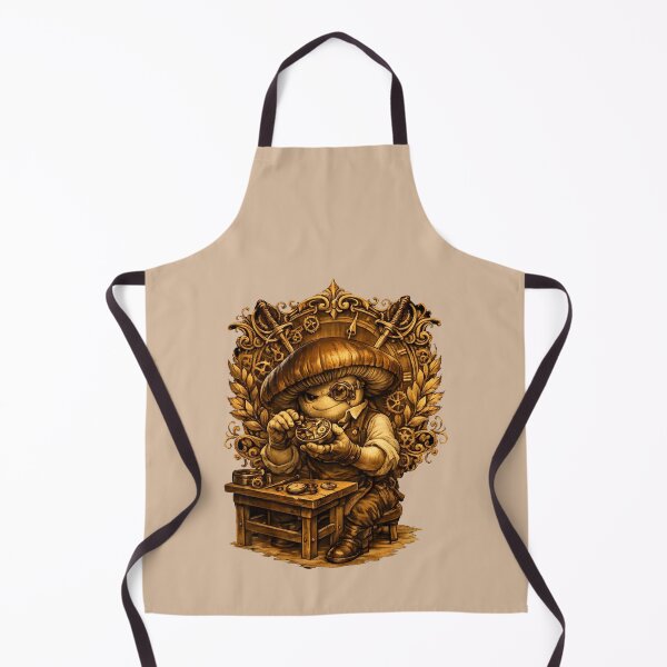 Item preview, Victorian Mushroom Watchmaker – Intricate Vintage Clockwork Illustration designed and sold by Rawecz Studio.