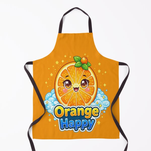 Artikelvorschau, Orange Happy – Orange kawaii happy | Niedliches Happy Orange Kawaii Design entworfen und verkauft von apanoracar.