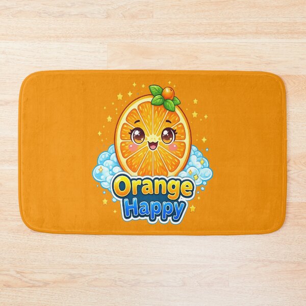 Artikelvorschau, Orange Happy – Orange kawaii happy | Niedliches Happy Orange Kawaii Design entworfen und verkauft von apanoracar.
